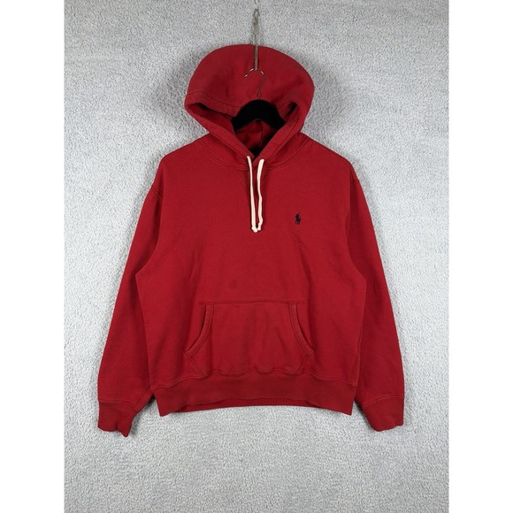 Polo Ralph Lauren Other - Polo Ralph Lauren Red Drawstring Hoodie Pullover Sweatshirt‎ Mens Size L